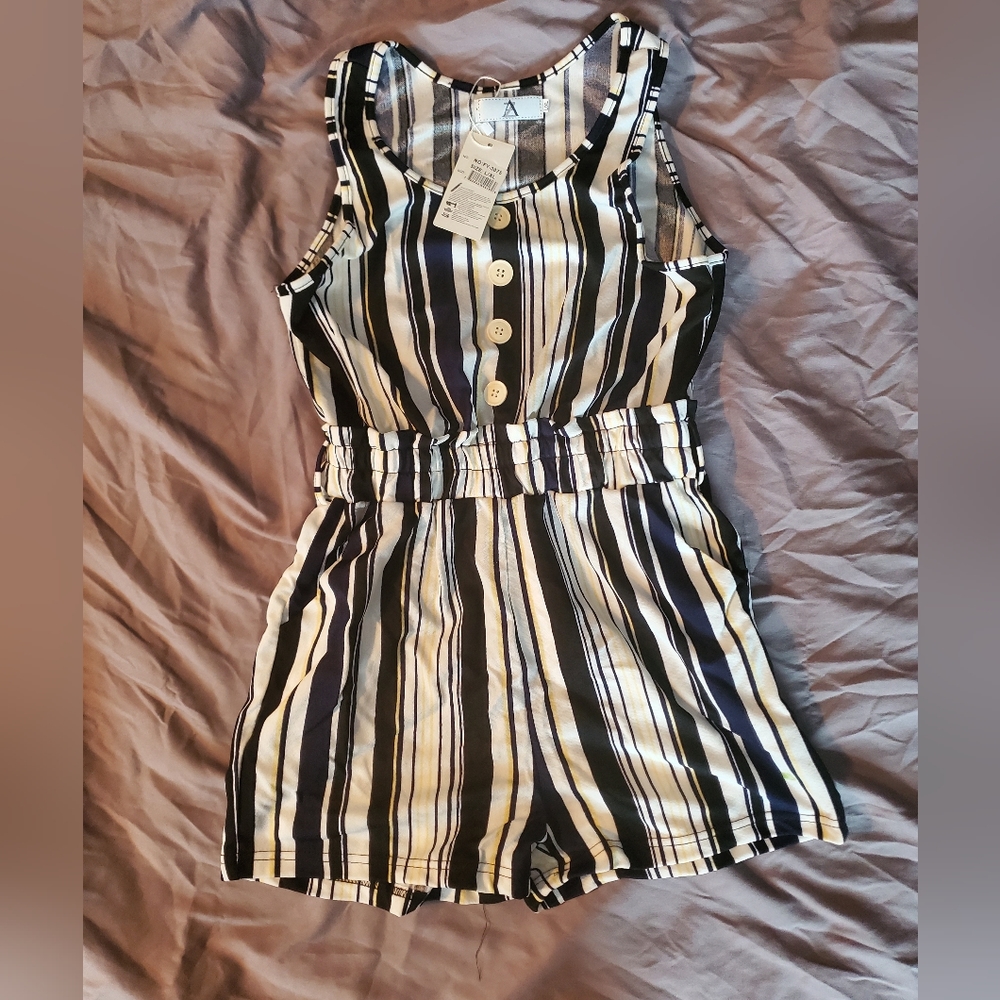 Striped romper